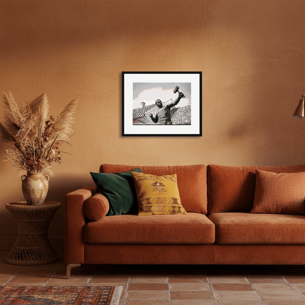 Art print mockup landscape arv01642 showing framed photography in a beautiful interior space.