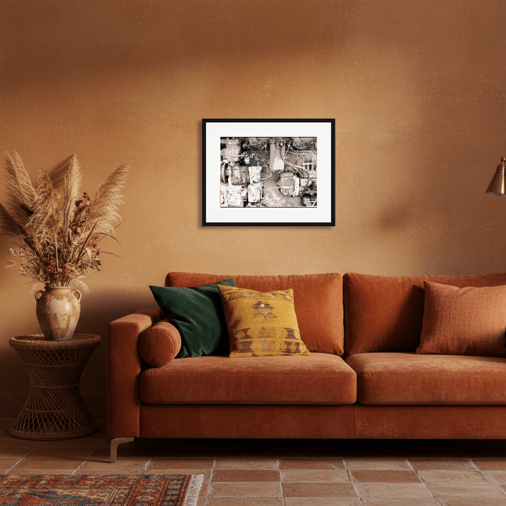 Art print mockup landscape arv01648 showing framed photography in a beautiful interior space.