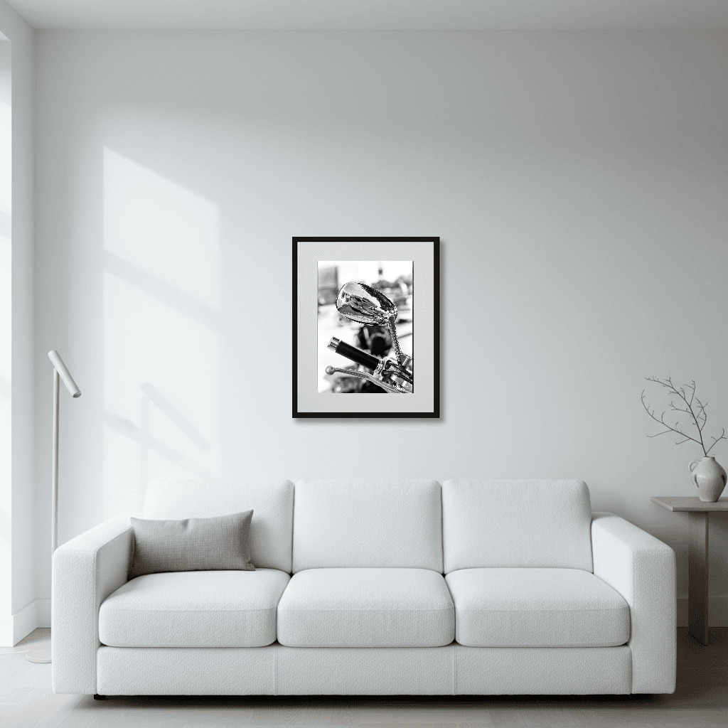 Art print mockup portrait arv01654 showing framed photography in a beautiful interior space.